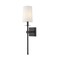 Z-Lite Camila 1 Light Wall Sconce, Matte Black & White 811-1S-MB - alternate 3
